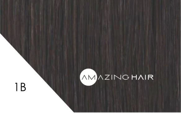 7 pc Clip In #1B Dark Brown 20 inch - Image 2