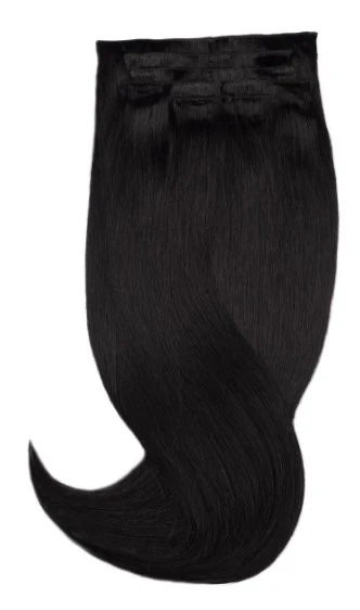 7 pc clip in #1N Nat Black 20 inch