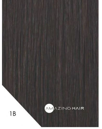 7pc Clip In #1B Dark Brown 16 inch - Image 2