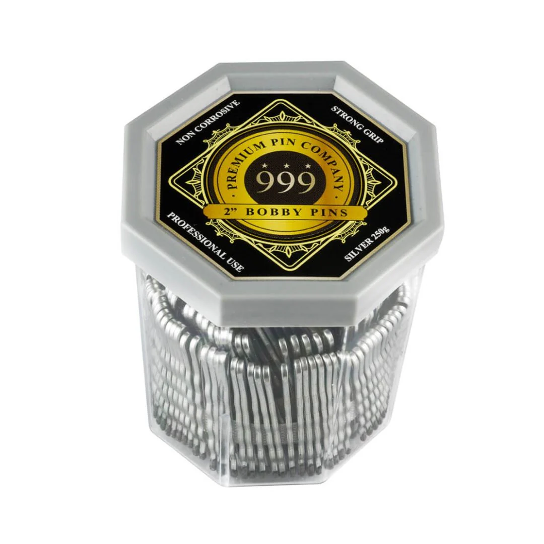 999 Bobby Pins Silver 2 Inches 250pce
