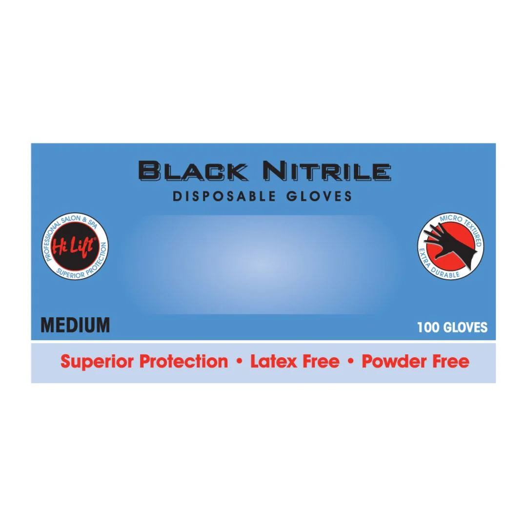 Black Shield Nitrile Gloves Medium
