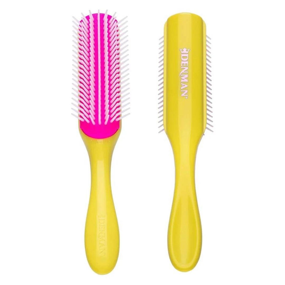 Denman D3 7 Row Brush Honolulu Yellow - Image 2
