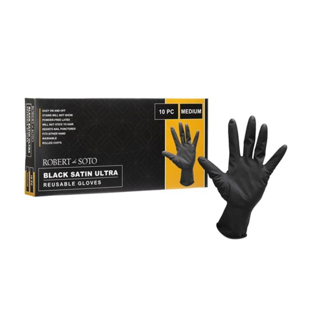 DeSOTO Gloves MED 10pk Black Reusable