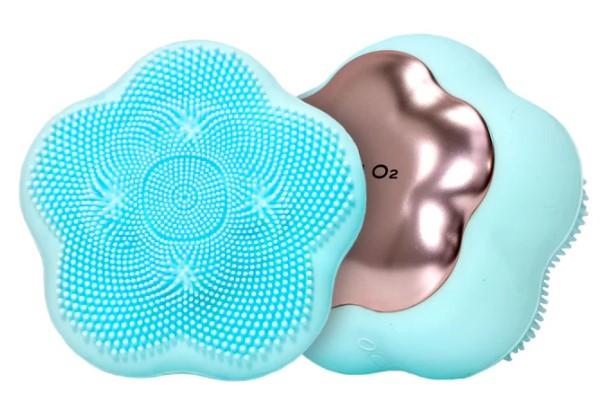 Facial Cleansing Flower Brush Blue