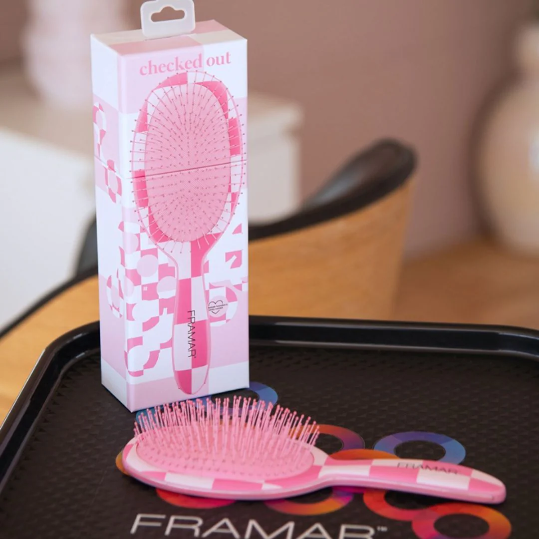 Framar Brush - Checked Out Pink - Image 2