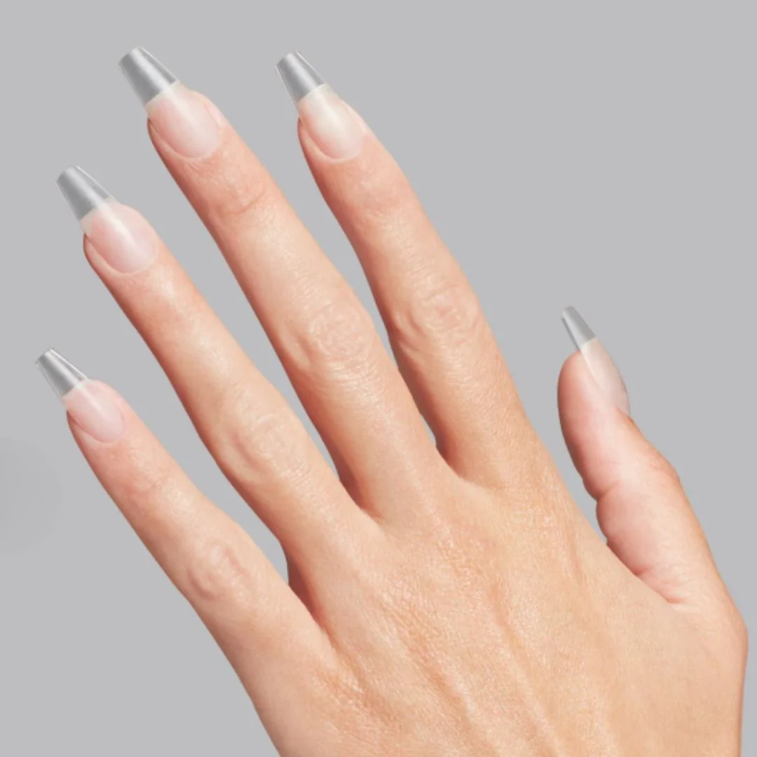 Full Tips Clear Med Coffin 640pk