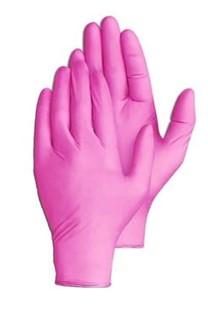 Gelish Pink Nitrile Gloves Powder Free - Image 3