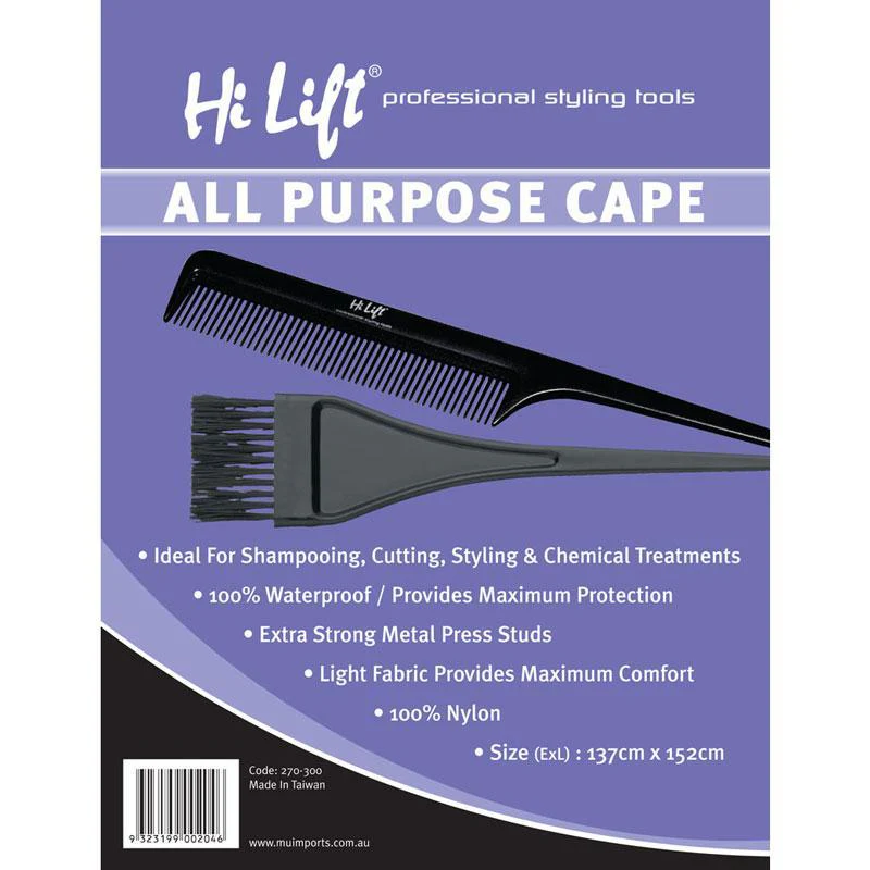 Hi Lift Cape with Logo - Black