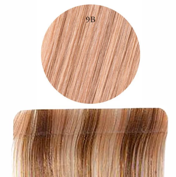 Human 14Inc Tape 10Pc Blonde 9B