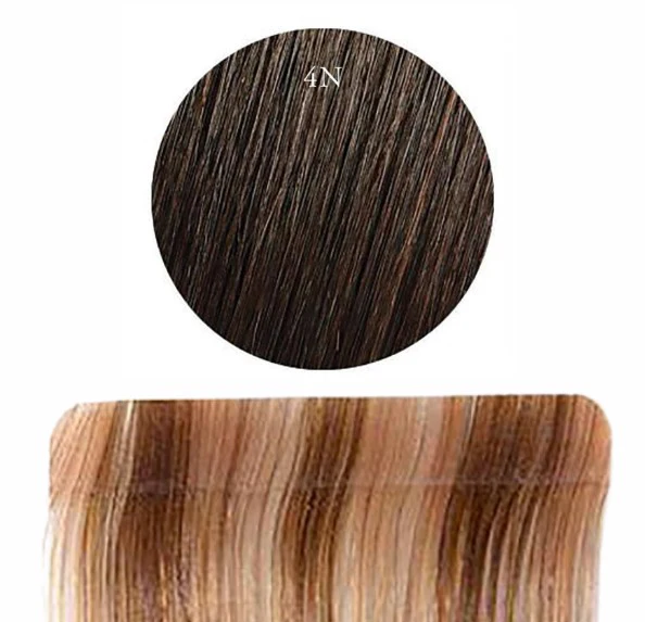 Human 14Inc Tape 10Pc M/Brown 4N