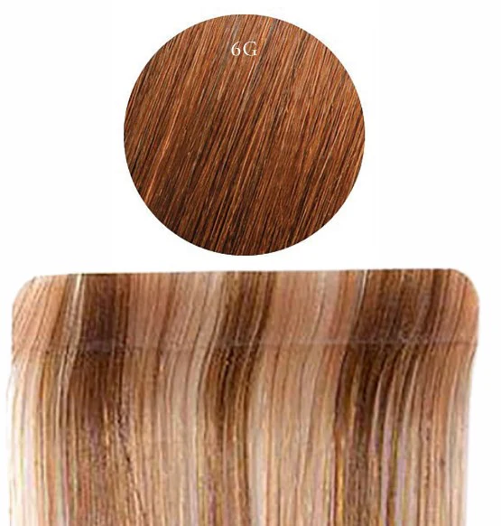 Human 20Inc Tape 10Pc Chestnut 6G