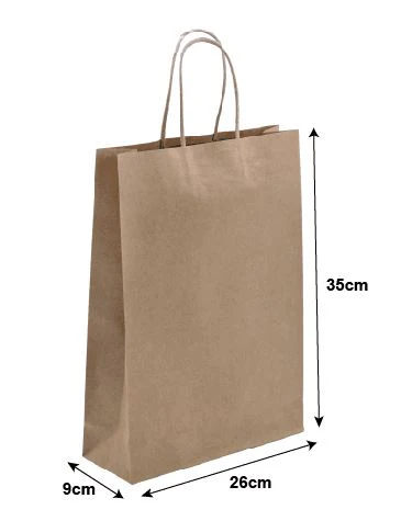 Large Retail Paper Bag 50pk(Brown) - Image 2