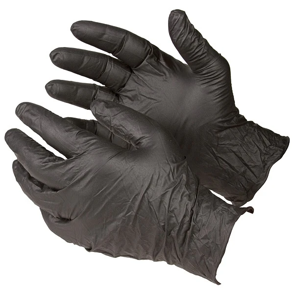 Medicom Disposable Nitrile Black Gloves - Image 2