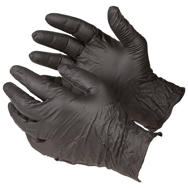 Medicom Disposable Nitrile Black Gloves - Image 3