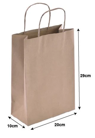 Medium Retail Paper Bag 50pk (Brown) - Image 2