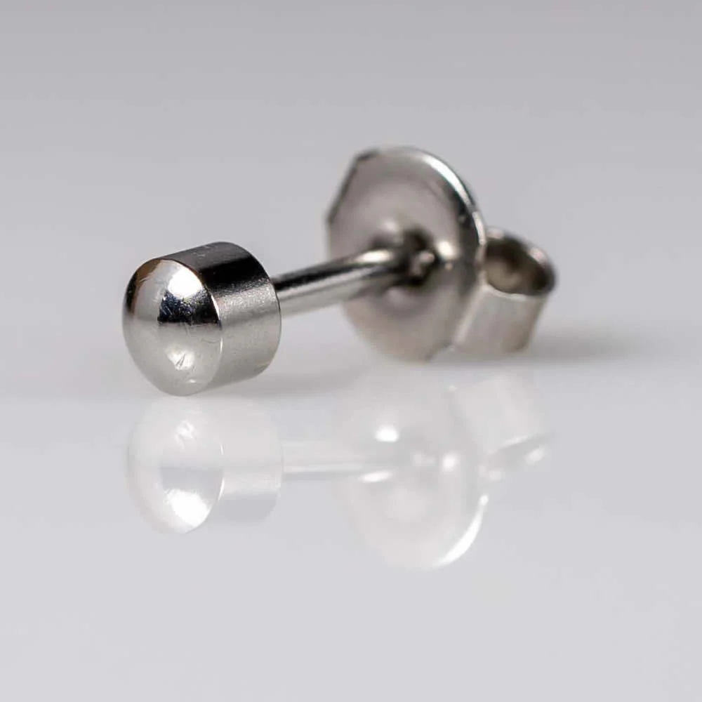Plain Studs Regular Silver PAIR