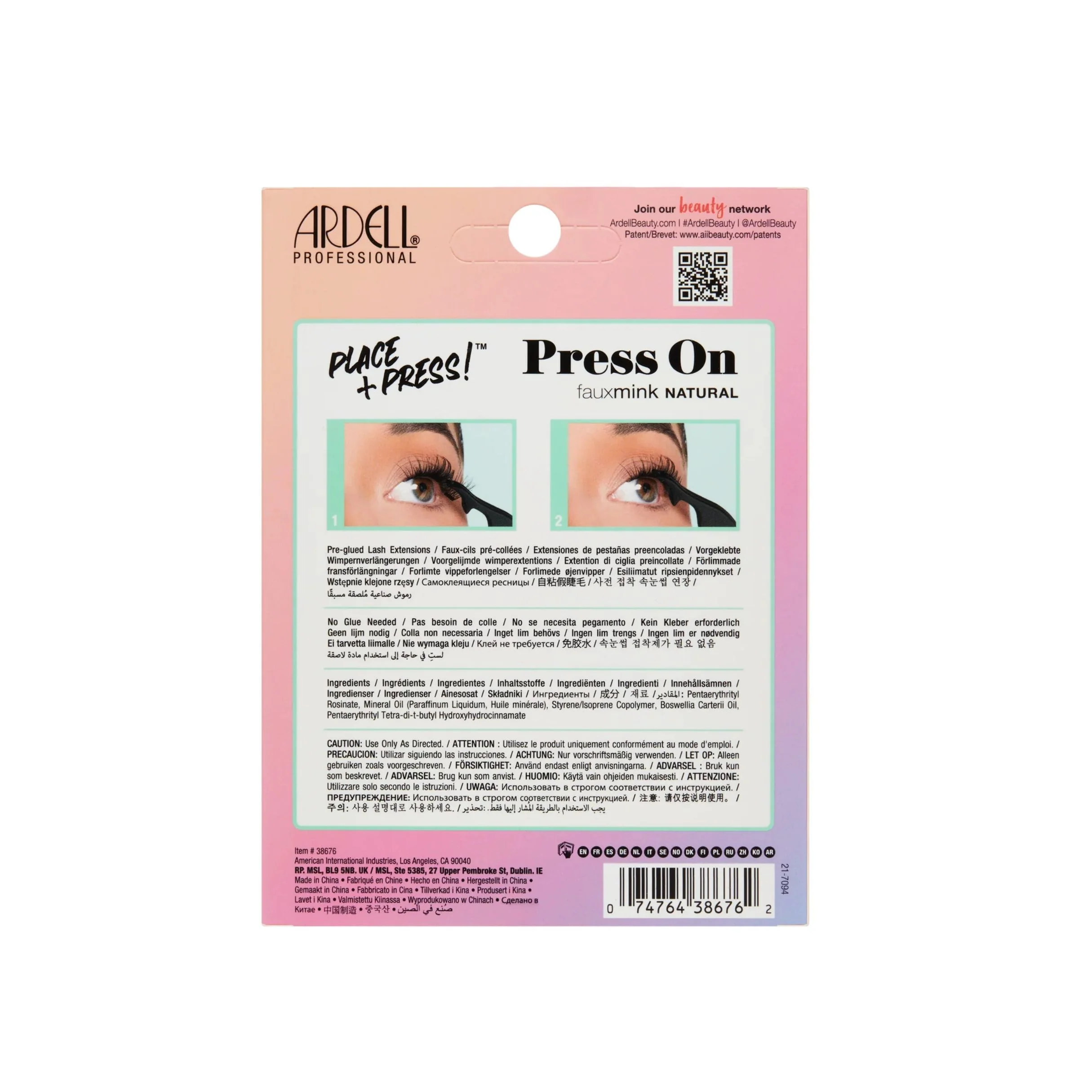 Pre-glued Press On Underlash FauxminkNat - Image 3
