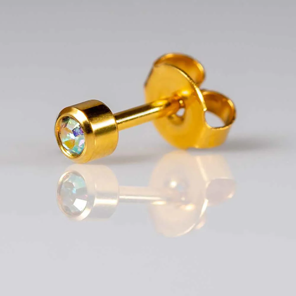 Rock Crystal Regular Gold PAIR