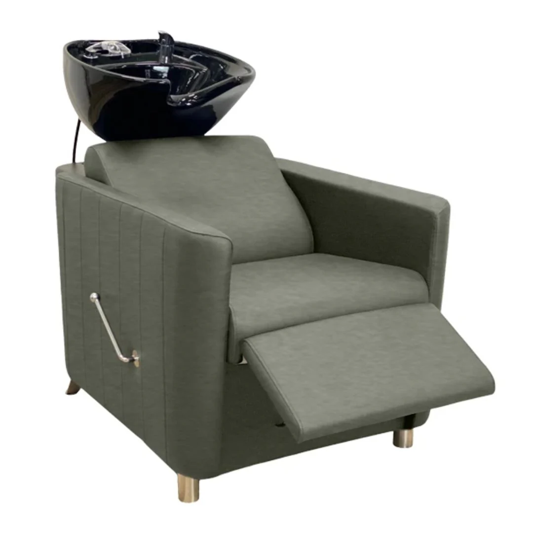 Roma Shamp Green/blk basin/chrome tap