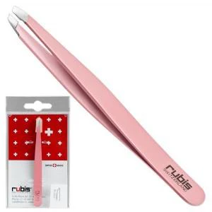 Rubis Tweezer Classic Slanted Pink